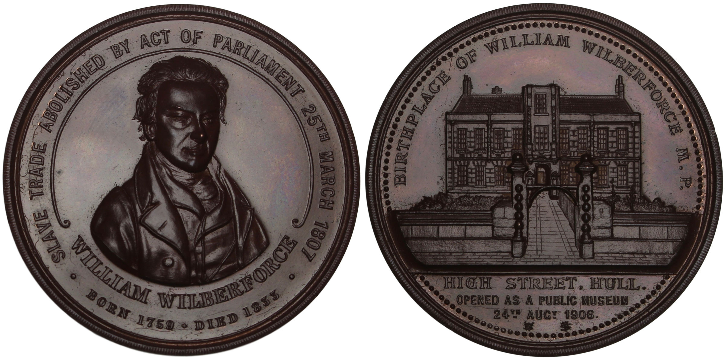 100904  |  GREAT BRITAIN. William Wilberforce bronze Medal.