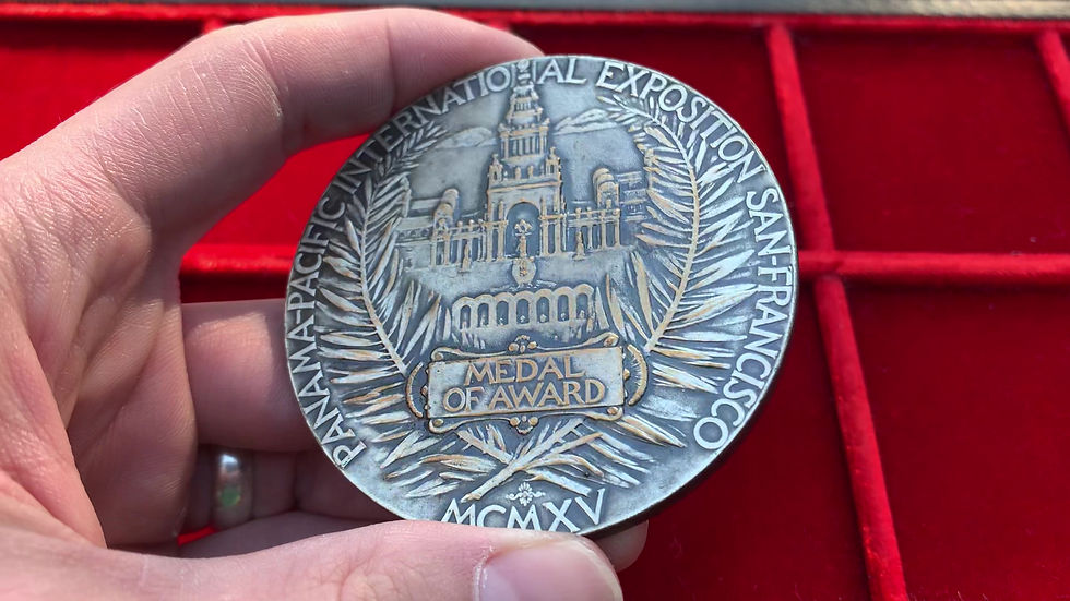 Thumbnail: 102310  |  UNITED STATES. Panama-Pacific Int'l Expo silvered bronze Award Medal.