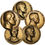 Thumbnail: 100184  |  UNITED STATES. Complete Set (5) of R. W. Julian's Satirical Medals.