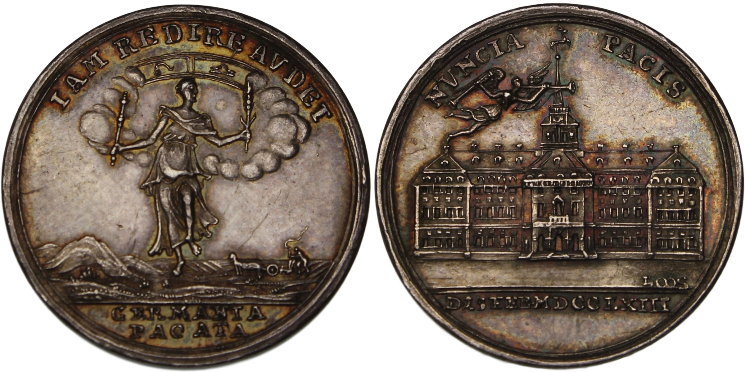 100514  |  UNITED STATES & GERMANY. Seven Years' War silver Medal.