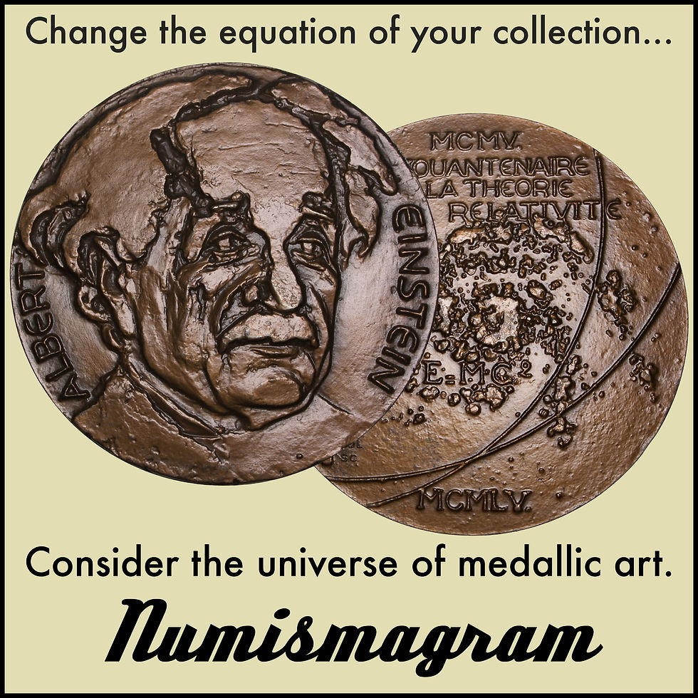 Thumbnail: 103080  |  UNITED STATES, GERMANY & FRANCE. Albert Einstein bronze Medal.