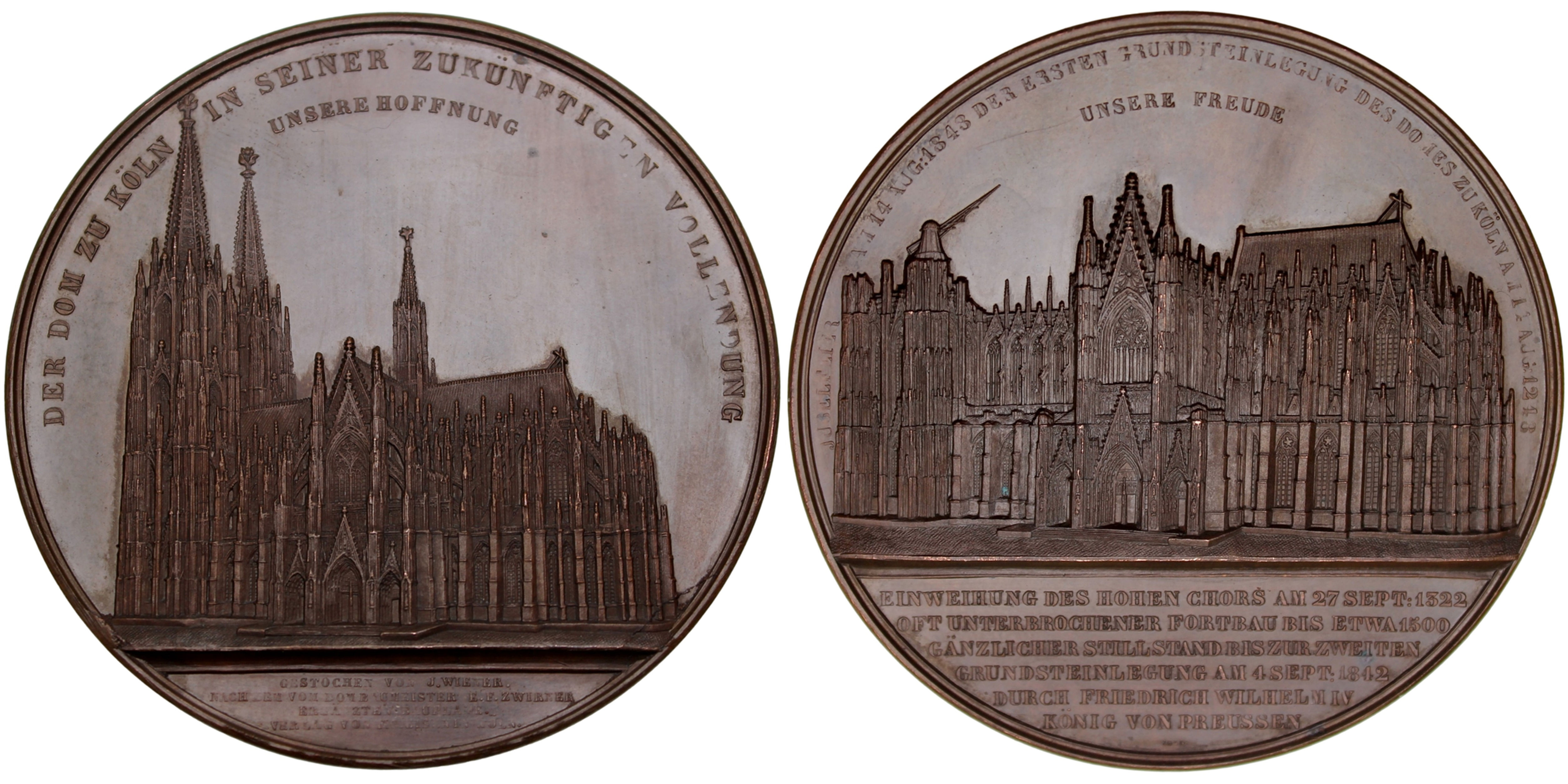 103260 | GERMANY. Kölner Dom (Cologne Cathedral) bronze Medal.