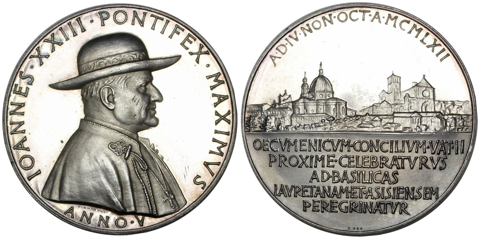 102399 | ITALY. Vatican City. Pope Saint Ioannes XXIII silver Medal.