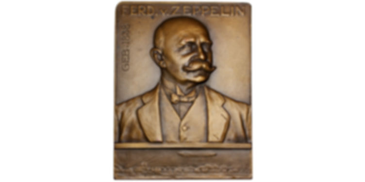 103303  |  GERMANY. Graf von Zeppelin uniface bronze Plaque.