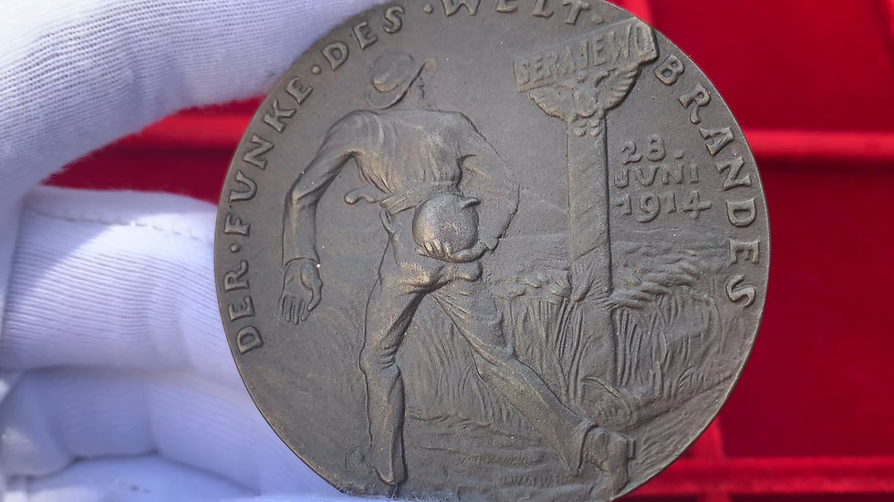 Thumbnail: 102374  |  GERMANY & EUROPE. Beginning of WWI cast bronze Medal.