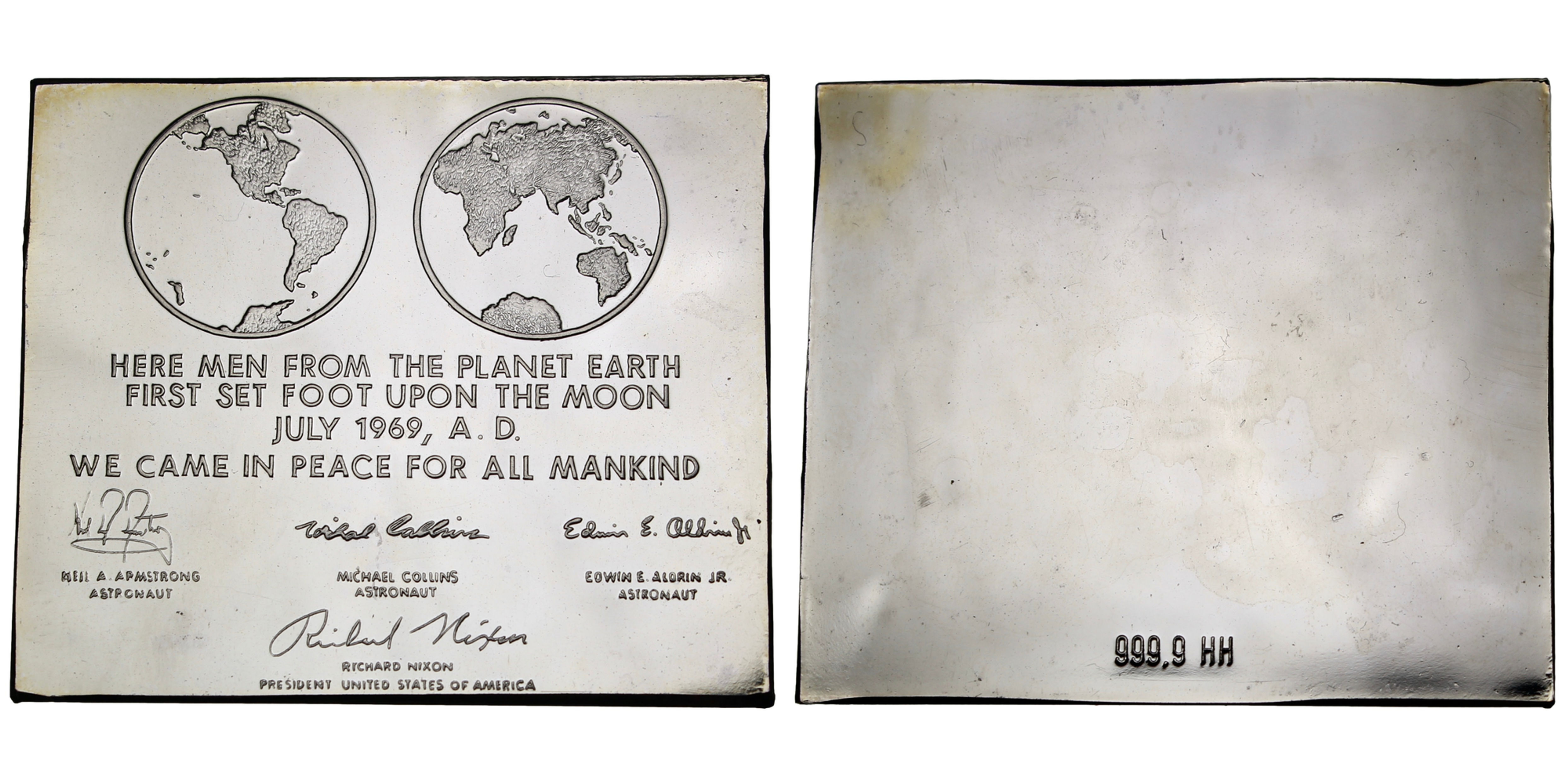 101942  |  UNITED STATES & GERMANY. Apollo 11 silver Ingot.