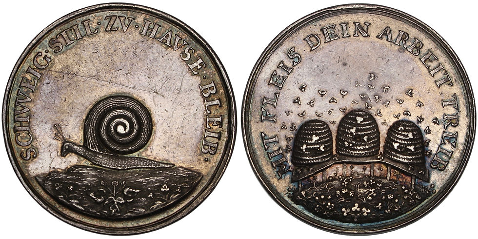 100936  |  GERMANY. Feminine Virtue silver Medal.