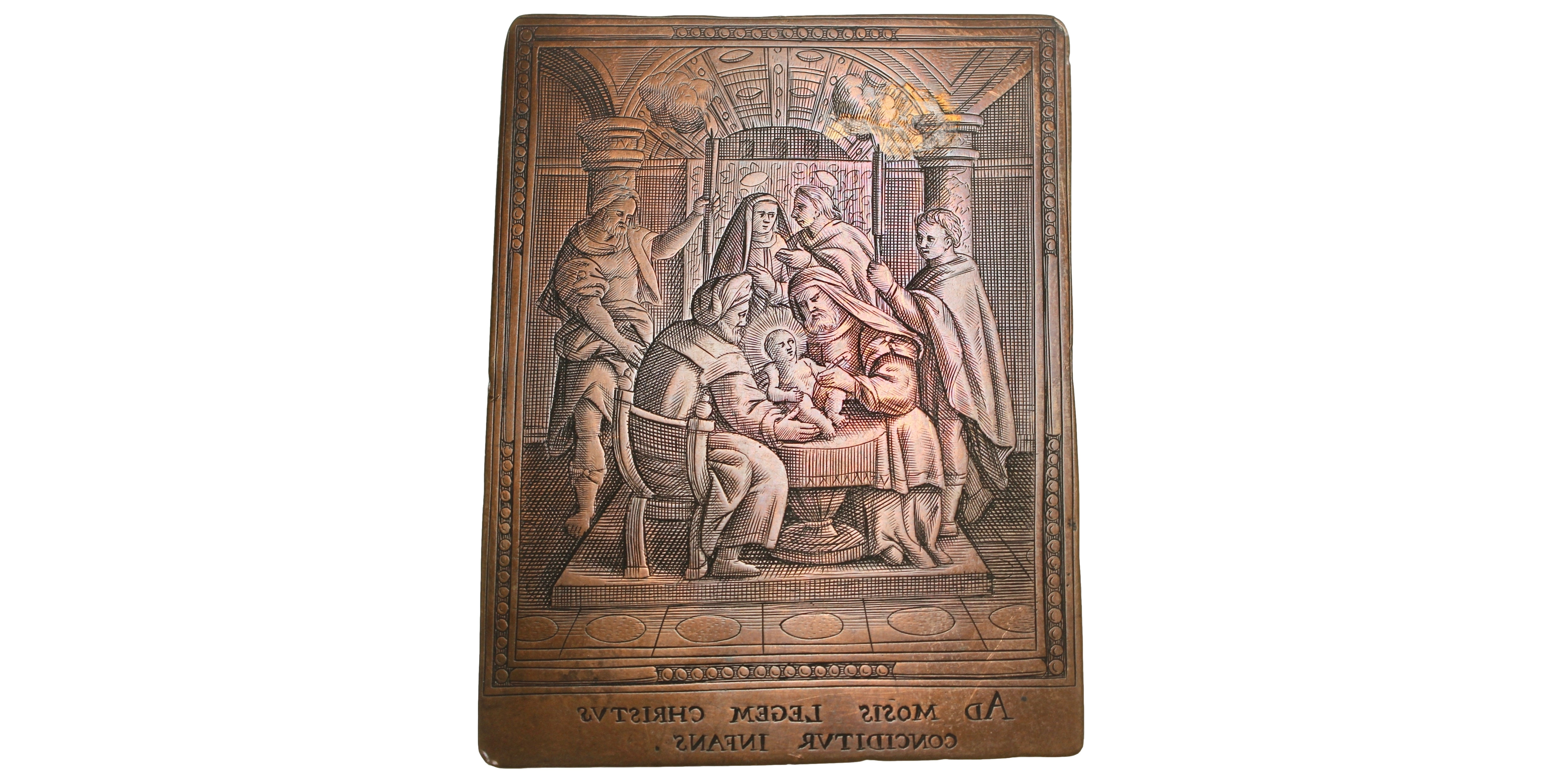 101271 | GERMANY. "Circumcision of Christ" engraved copper Printing Plate.