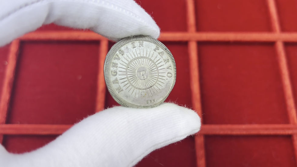 Thumbnail: 102602  |  GERMANY. Nürnberg. Silver Kerzendreier (3 Pfennig Baptismal Token).