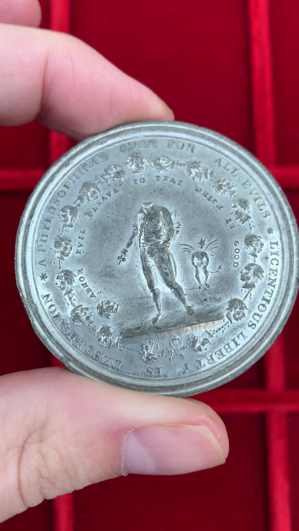 Thumbnail: 102049  |  GREAT BRITAIN. Anti-Republican Sympathies white metal Medal.