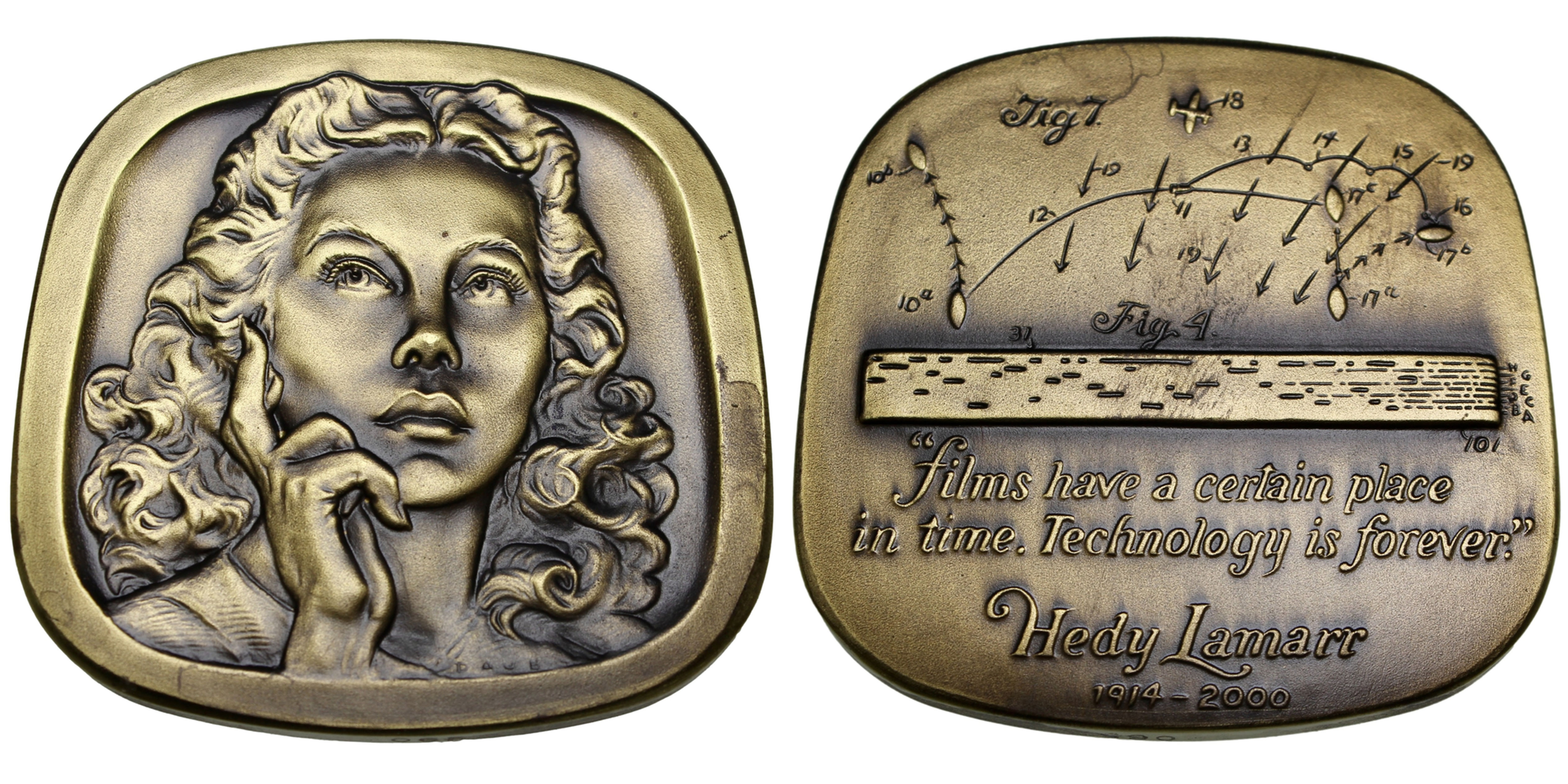 103619 | UNITED STATES. Hedy Lamarr bronze Medal.