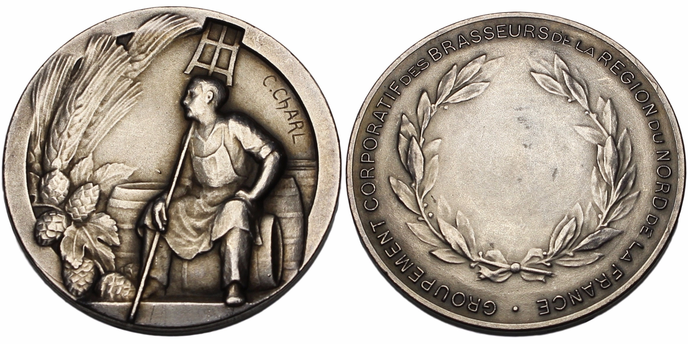 100206  |  FRANCE. Brewer's Association of Northern France silver Medal.