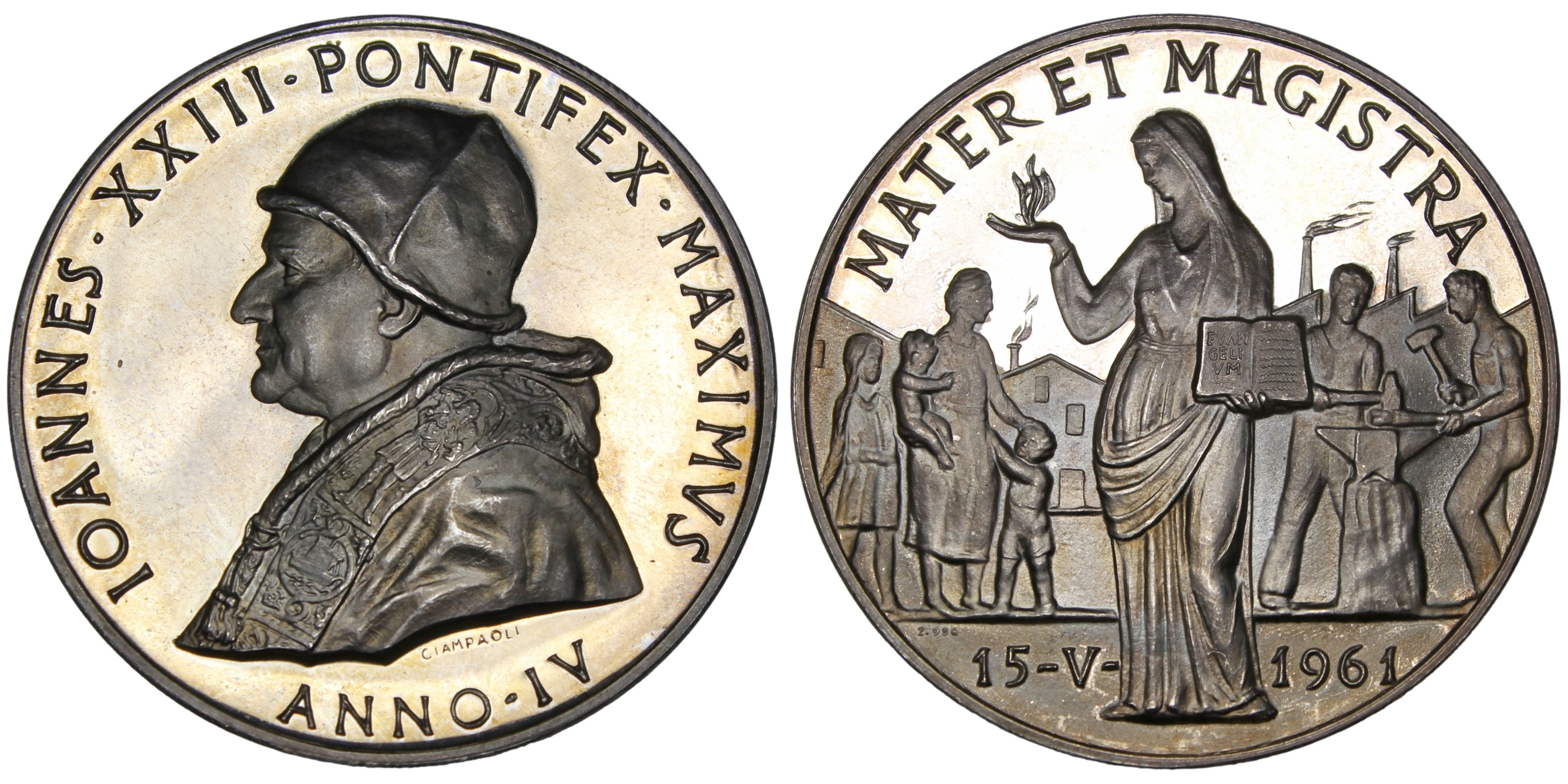 103180 | ITALY. Vatican City. Pope Saint Ioannes XXIII silver Medal.