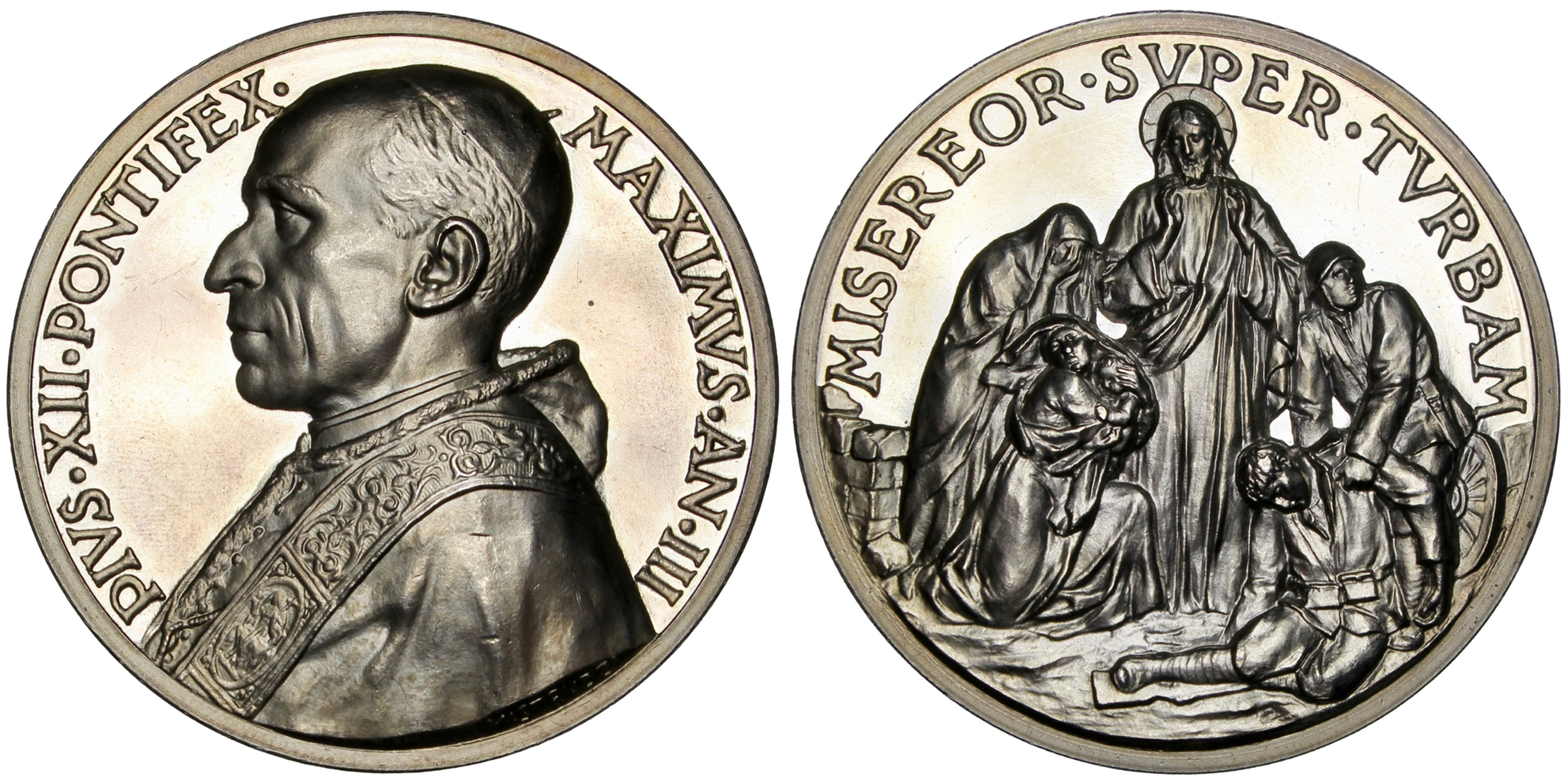 103217 | ITALY. Vatican City. Pope Pius XII silver Medal.