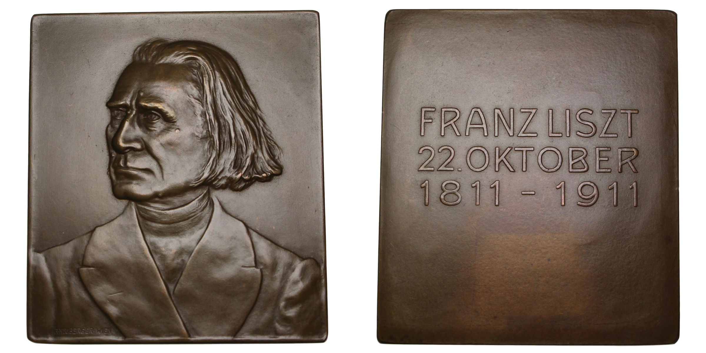 100279 | HUNGARY. Franz Liszt bronze Plaque.