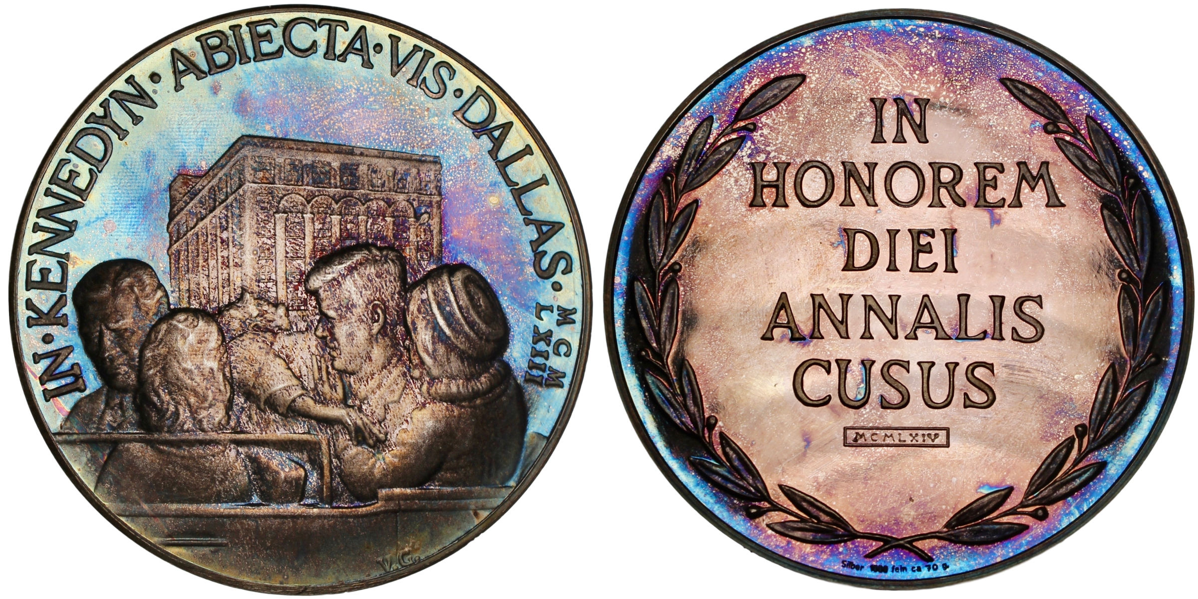 101129 | UNITED STATES & GERMANY. John F. Kennedy silver Medal.