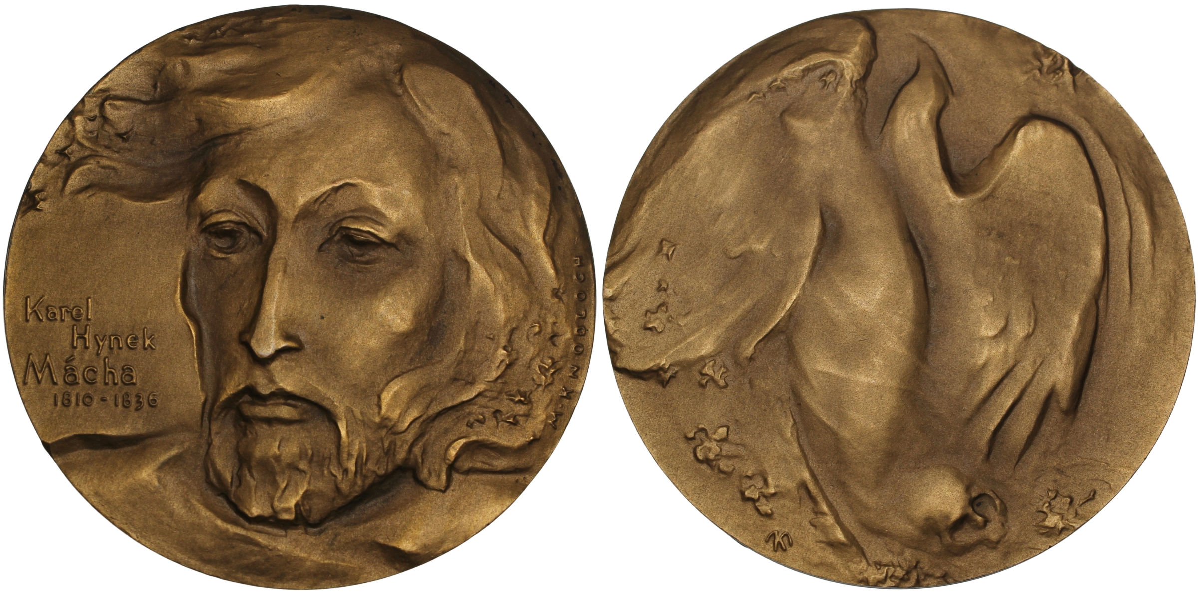 100463 | CZECHOSLOVAKIA. Karel Hynek Mácha bronze Medal.
