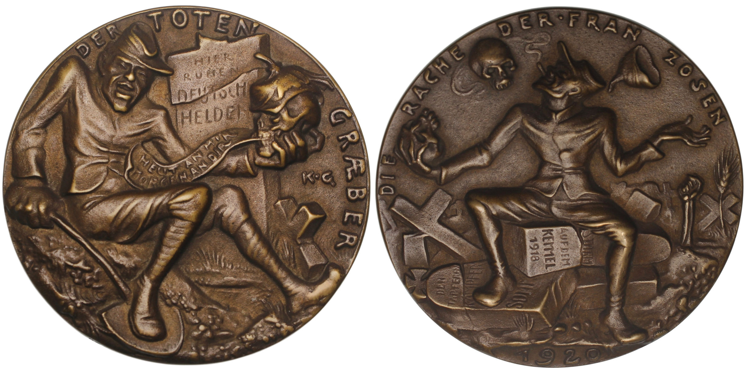 101108 | GERMANY. Satirical cast bronze Medal.
