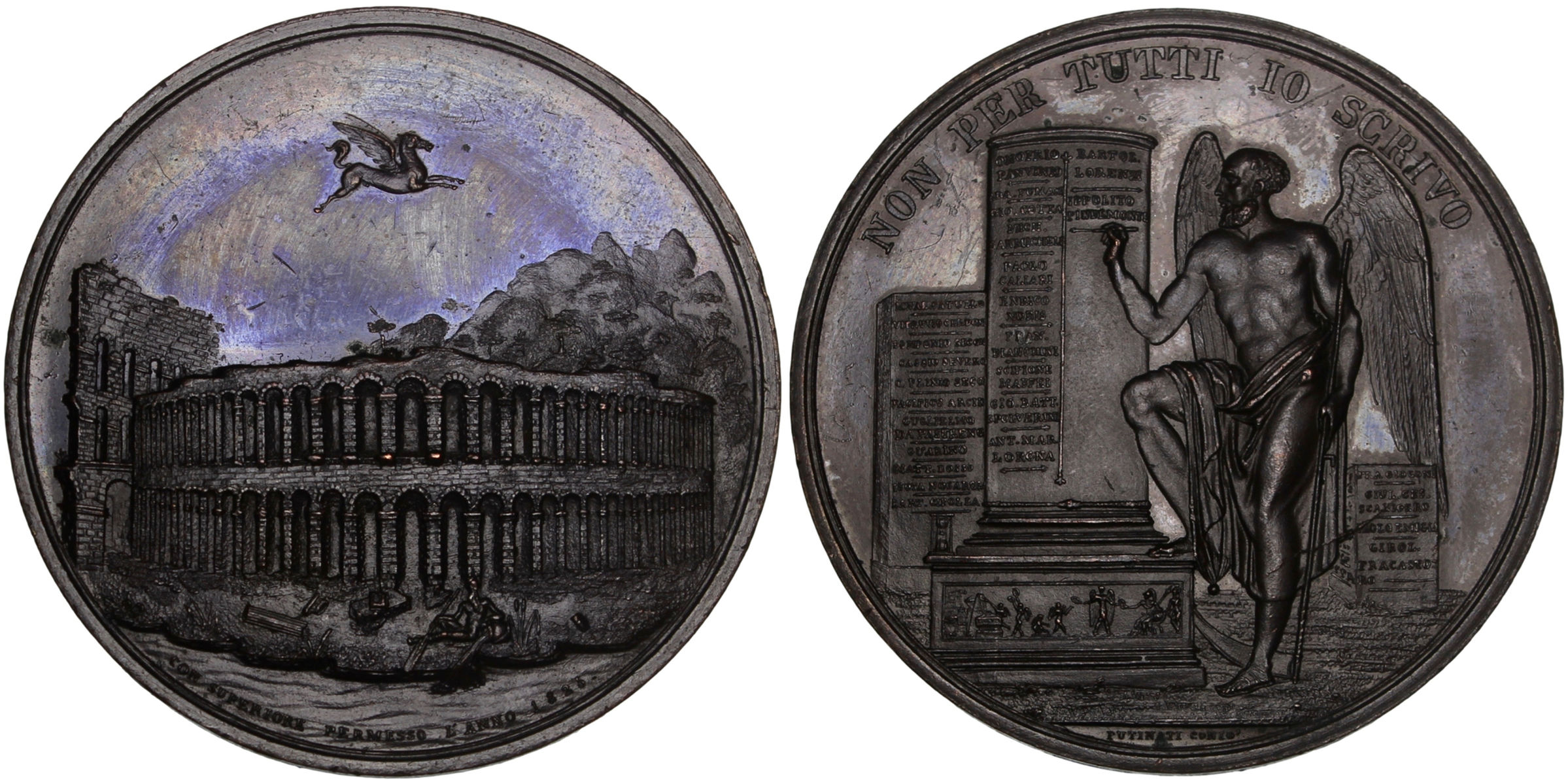 103519 | ITALY. Verona. Restoration of the Amphitheater bronze Medal.
