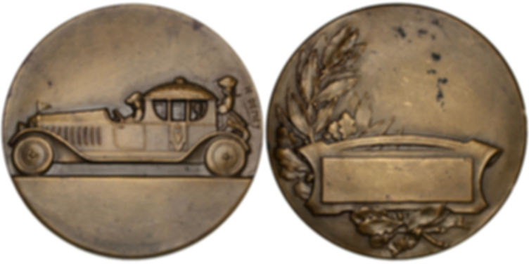 101612  |  FRANCE. Automobile bronze Award Medal.