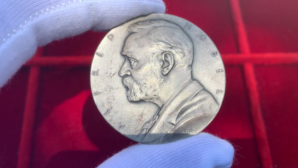 Thumbnail: 102454  |  SWEDEN. Alfred Nobel silver Medal.