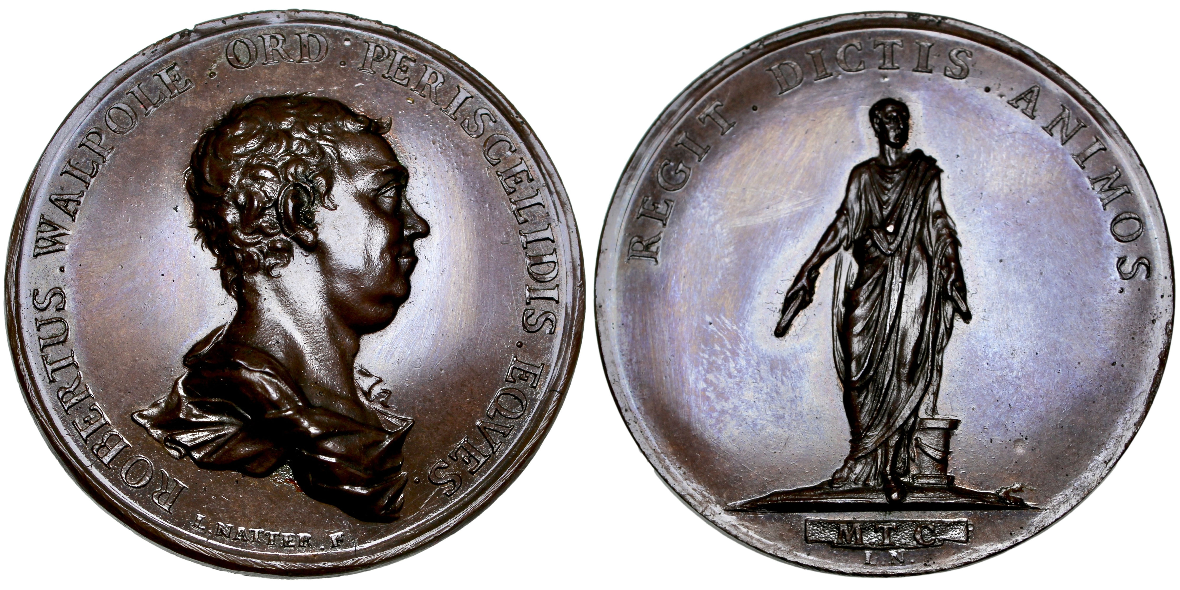 103518 | GREAT BRITAIN. Sir Robert Walpole bronze Medal.