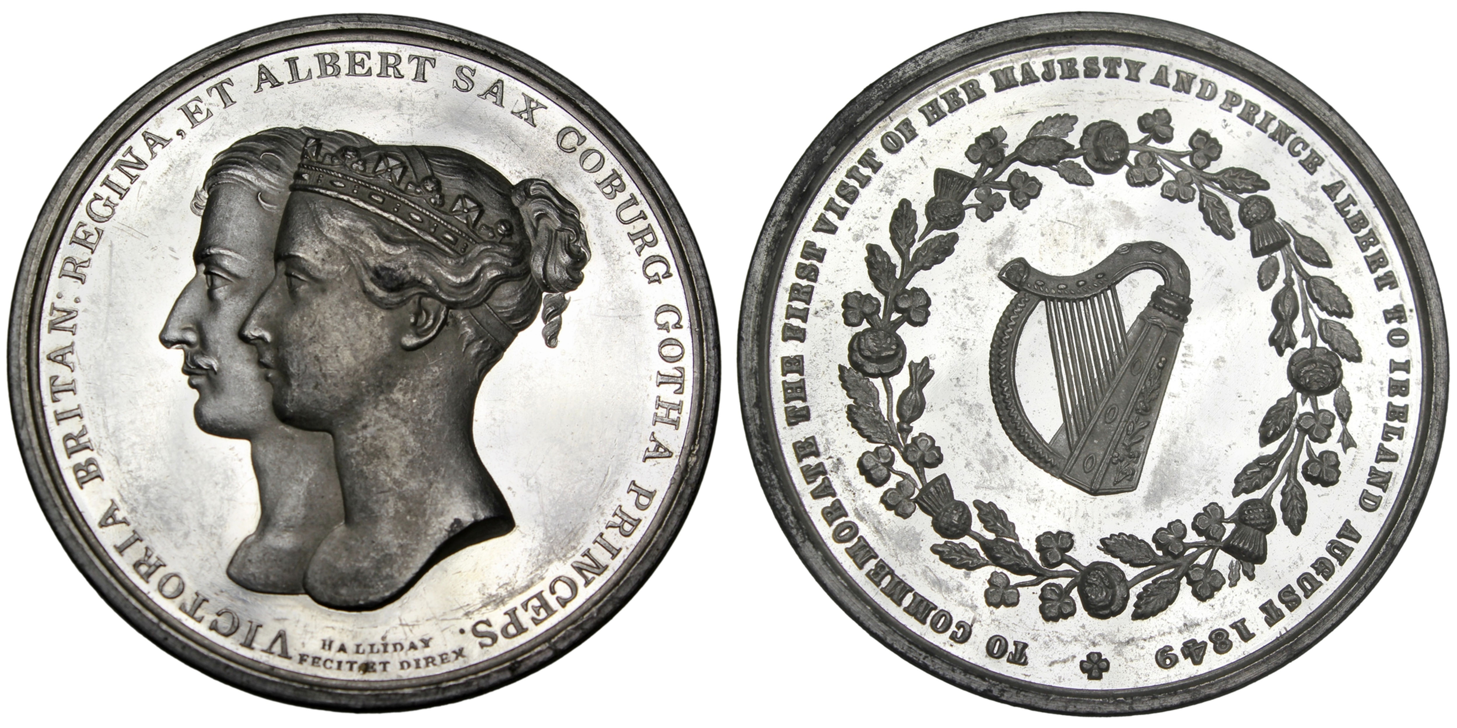 103651 | IRELAND. Victoria's Visit to Ireland white metal Medal.