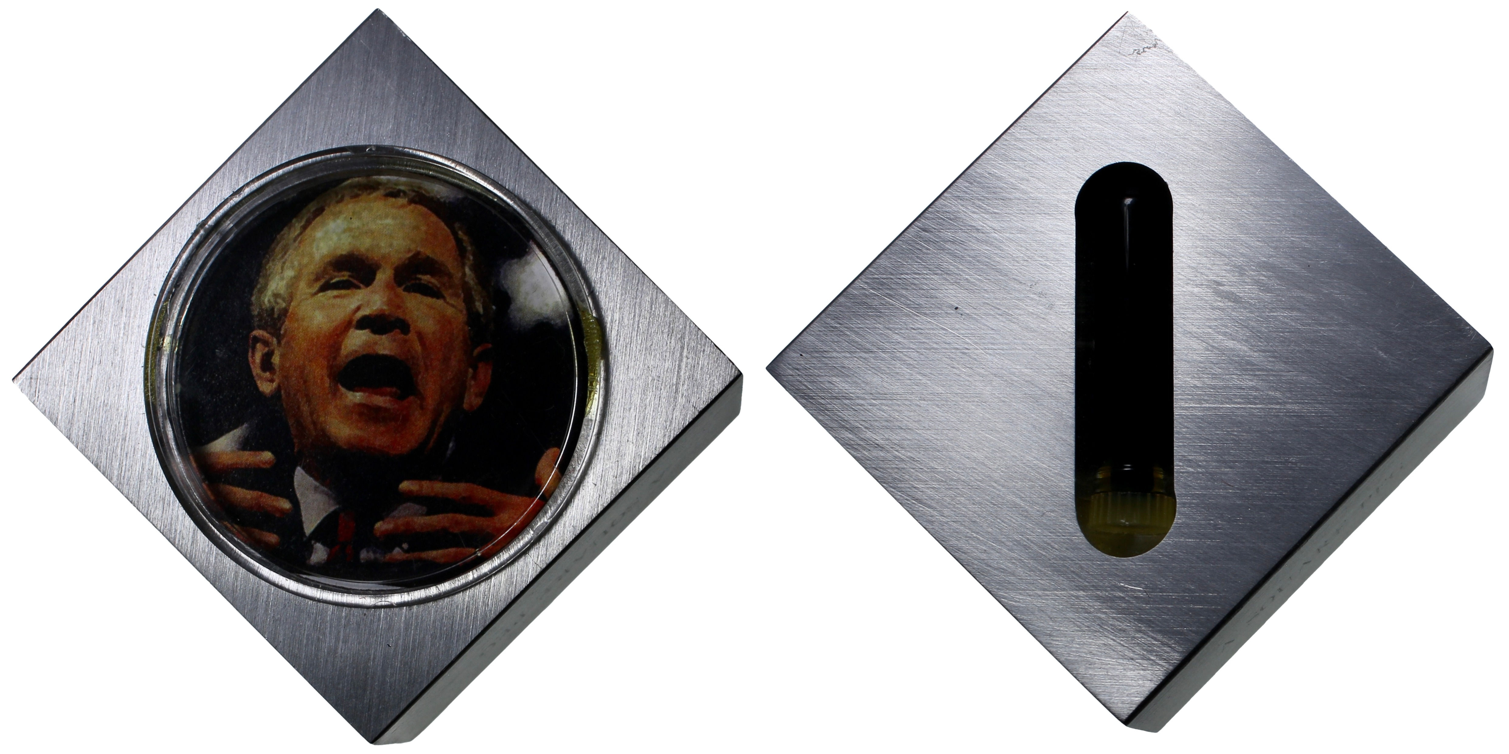 103145 | UNITED STATES. "A Square Peg in an Oval Office..." aluminum Medal.