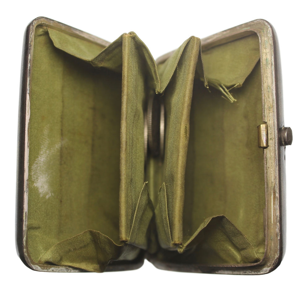Thumbnail: 101283  |  RUSSIA. "5% interest bearing 100 ruble note" silver Coin Purse.