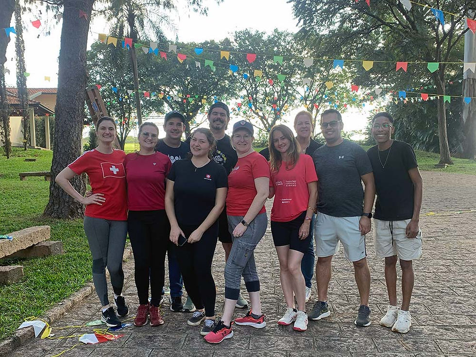 Voluntários da Associação Colônia Helvetia participam dos preparativos para a Festa Junina 2026