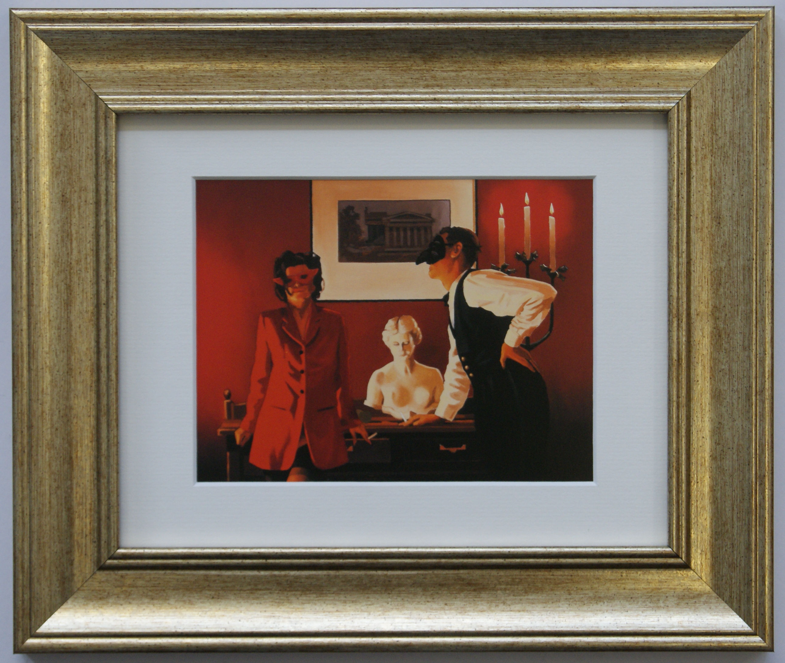 The Sparrow and the Hawk - Jack Vettriano (Gold Frame)