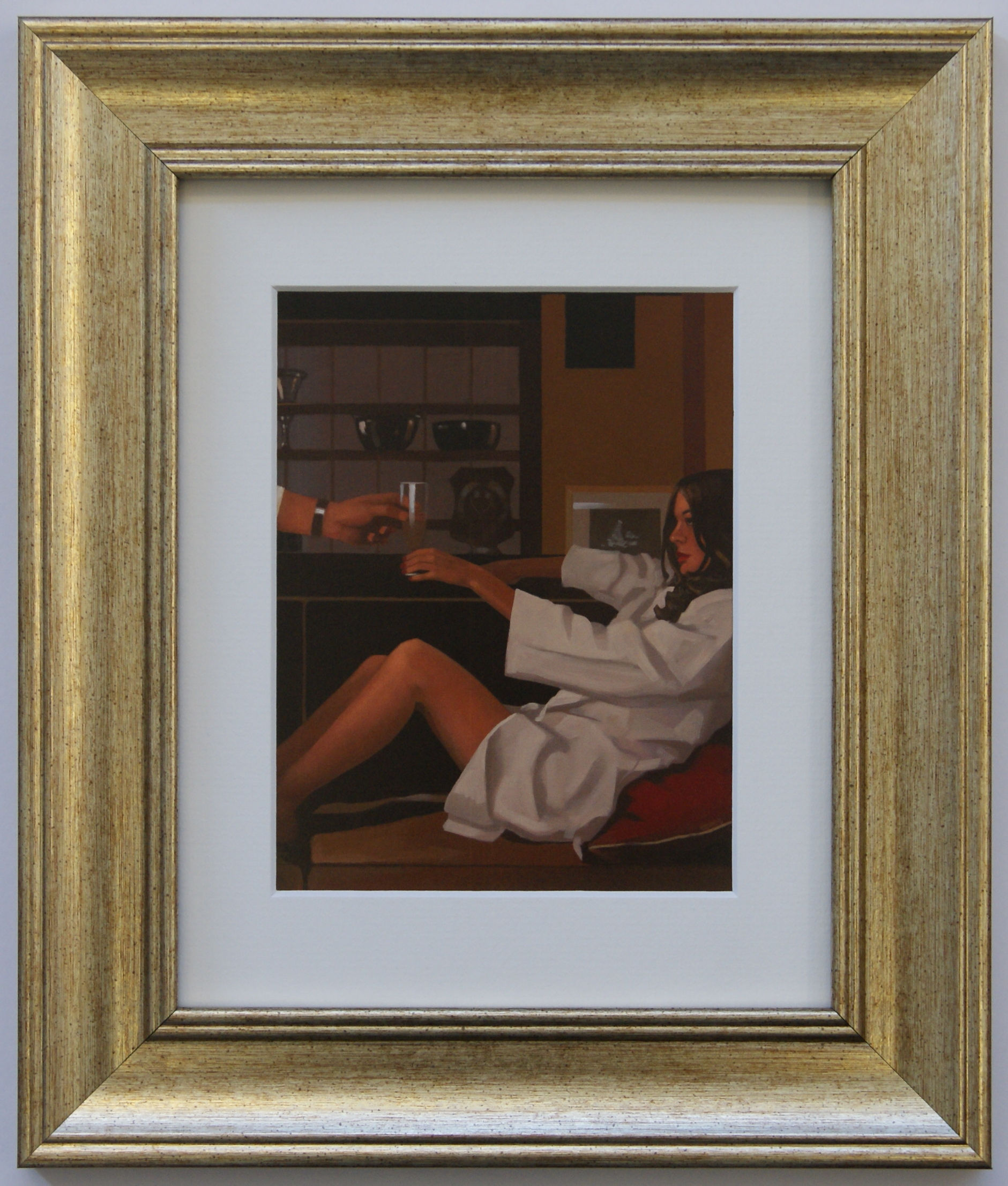 Man of Mystery - Jack Vettriano (Gold Frame)