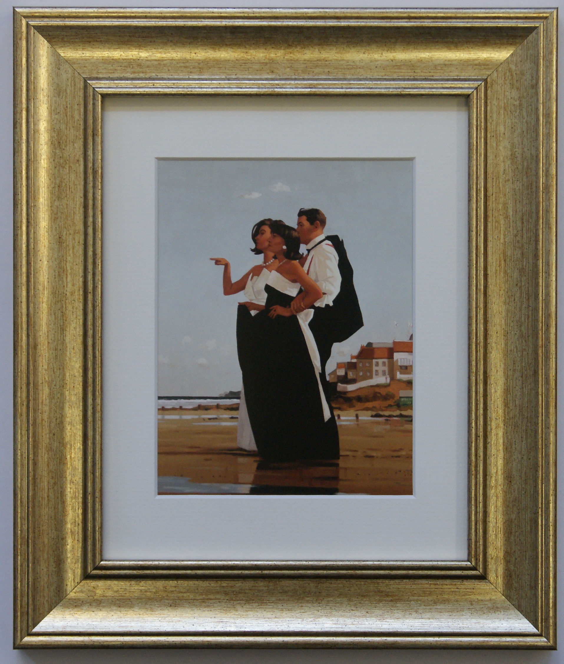 The Missing Man - Jack Vettriano (Gold Frame)