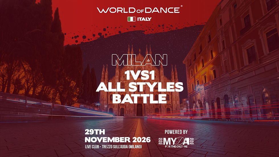 WORLD OF DANCE / MILANO (1VS1 ALL STYLE BATTLE)