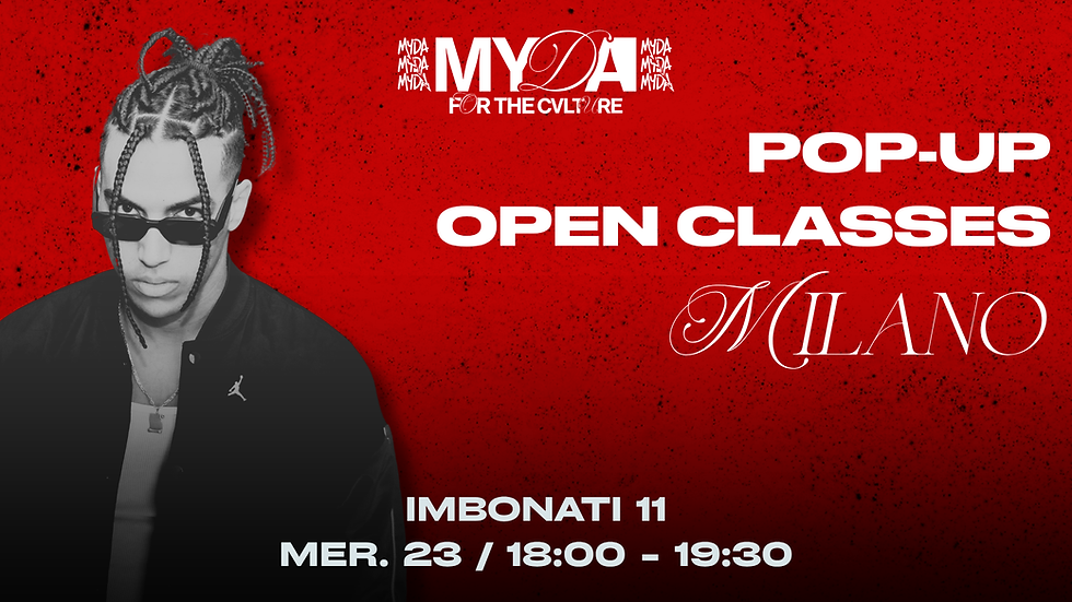 MYDA POP UP — OPEN CLASSES | YUBA
