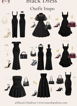 Black Dress Outfit Inspo
