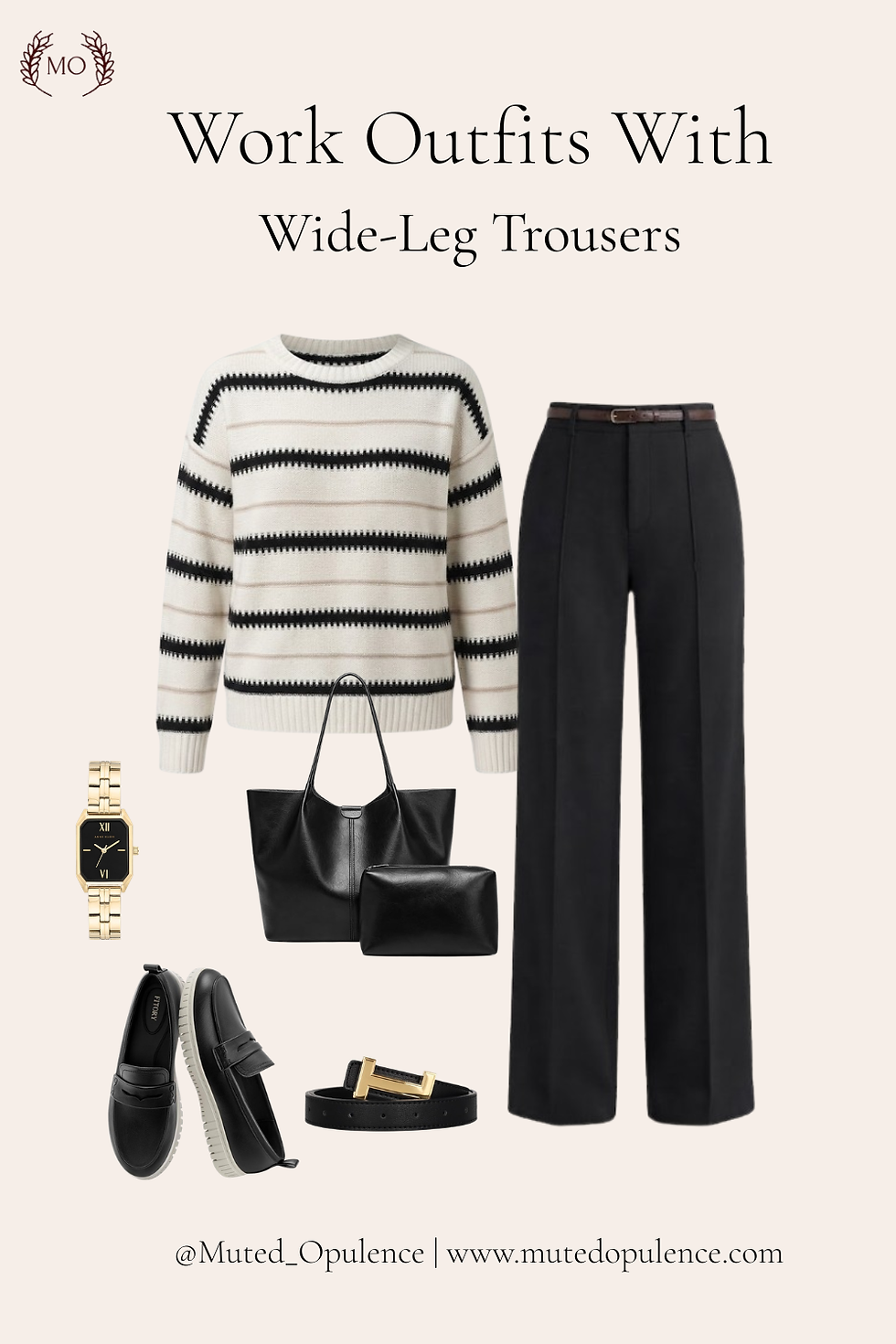 Trouser | Top | Bag | Belt | Loafers | Watch