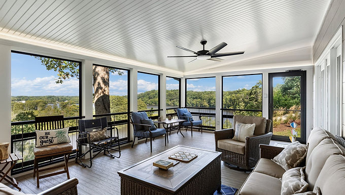 Waterfront Screened Porch Design