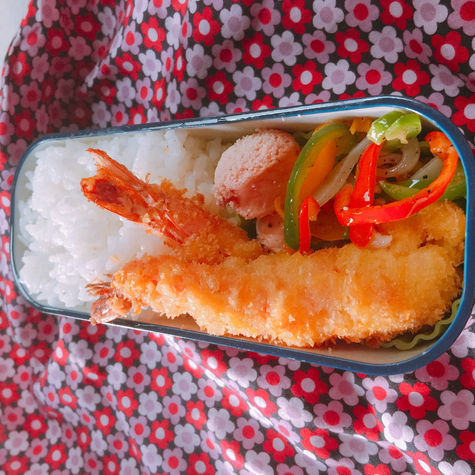 今日も二度寝、今日も弁当