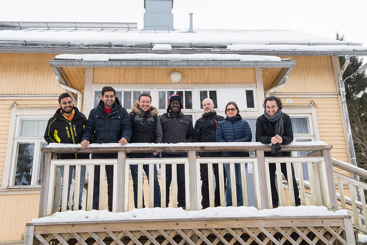 Some of the students and Pedro Aibéo, photo by Paula Ojansuu, 2018