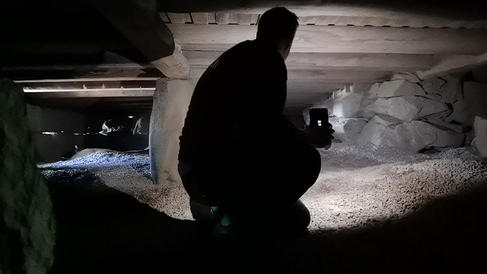 In the basement of Gamified Cohousing Lappeenranta. Real work happens beneath the surface, not just in the physical structure, but in the social one too. Photo by Pedro Aibéo, 2024