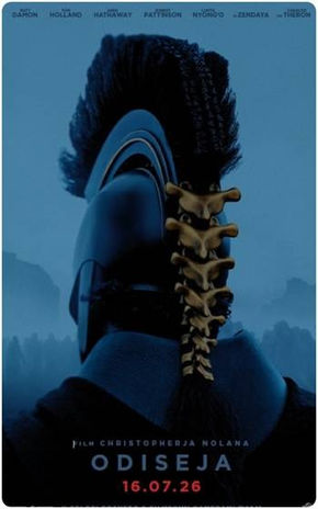 Christopher Nolan se predstavlja s svojim novim filmom z naslovom Odiseja – mitološkim akcijskim epom, posnetim po vsem svetu z uporabo najnovejše filmske tehnologije IMAX. Prvič se bo tako slavna Homerjeva saga preselila na filmska platna IMAX.