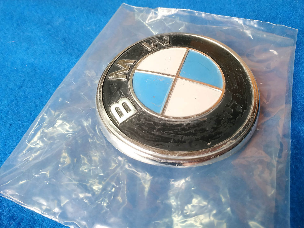 Thumbnail: BMW E12-E3-E9 trunk lid badge emblem @genuine@ 51141813833
