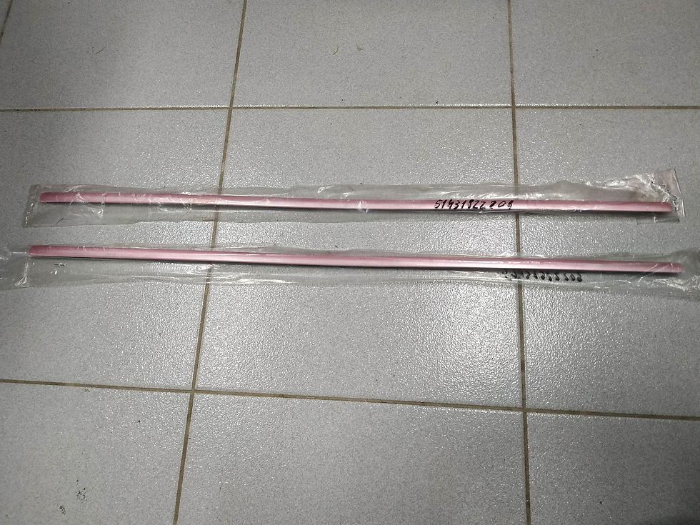 BMW E30 decorative strips(2) rear inner CHROM COUPE !NEW! !GENUINE! 51431922209