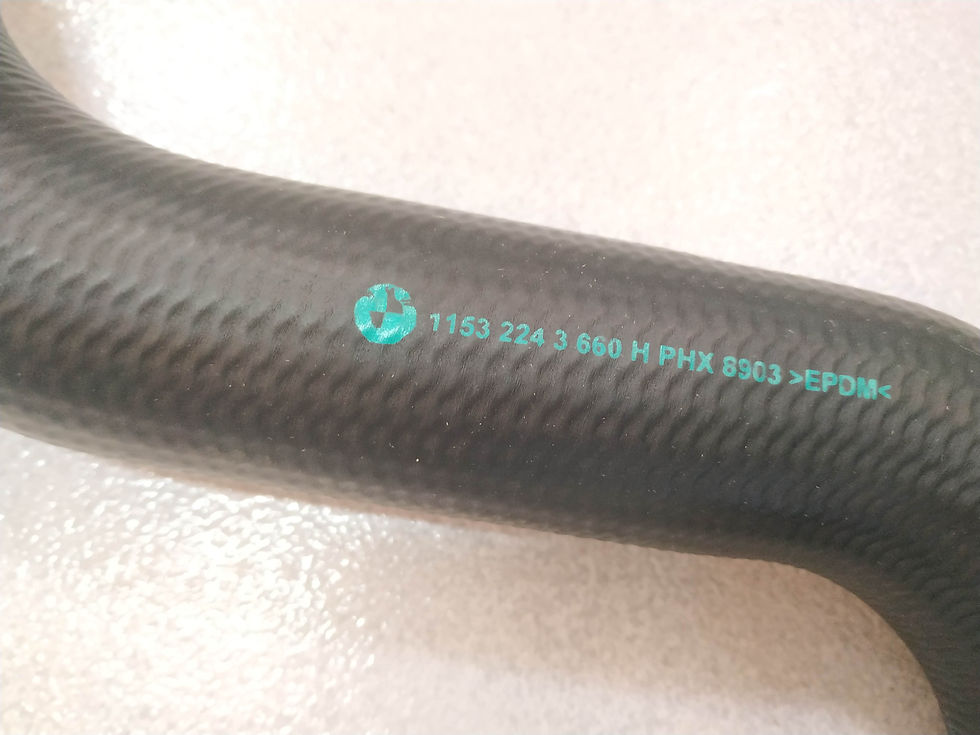 Thumbnail: BMW E34 radiator coolant water hose upper TD !NEW! !GENUINE! 11532243660