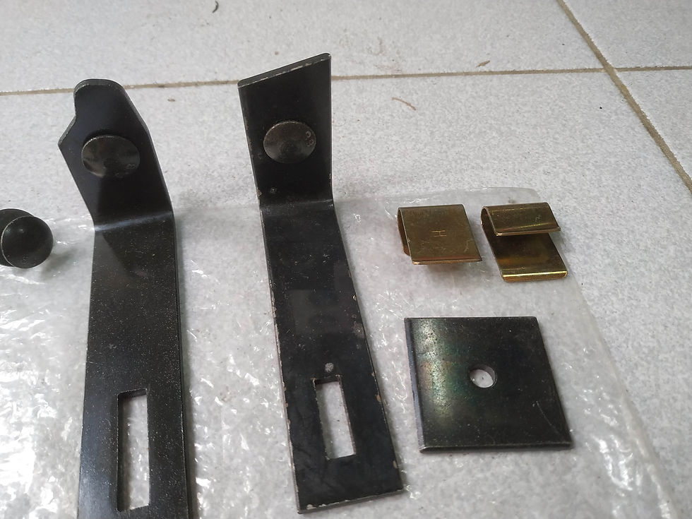 Thumbnail: BMW E30 mud flap rear installation kit prefacelift !NEW! !GENUINE! 72601838045