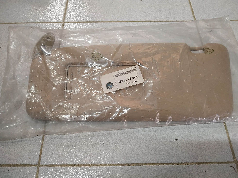 BMW E34-M5 sun visor with mirror-covering left BEIGE !NEW! !GENUINE! 51168117521