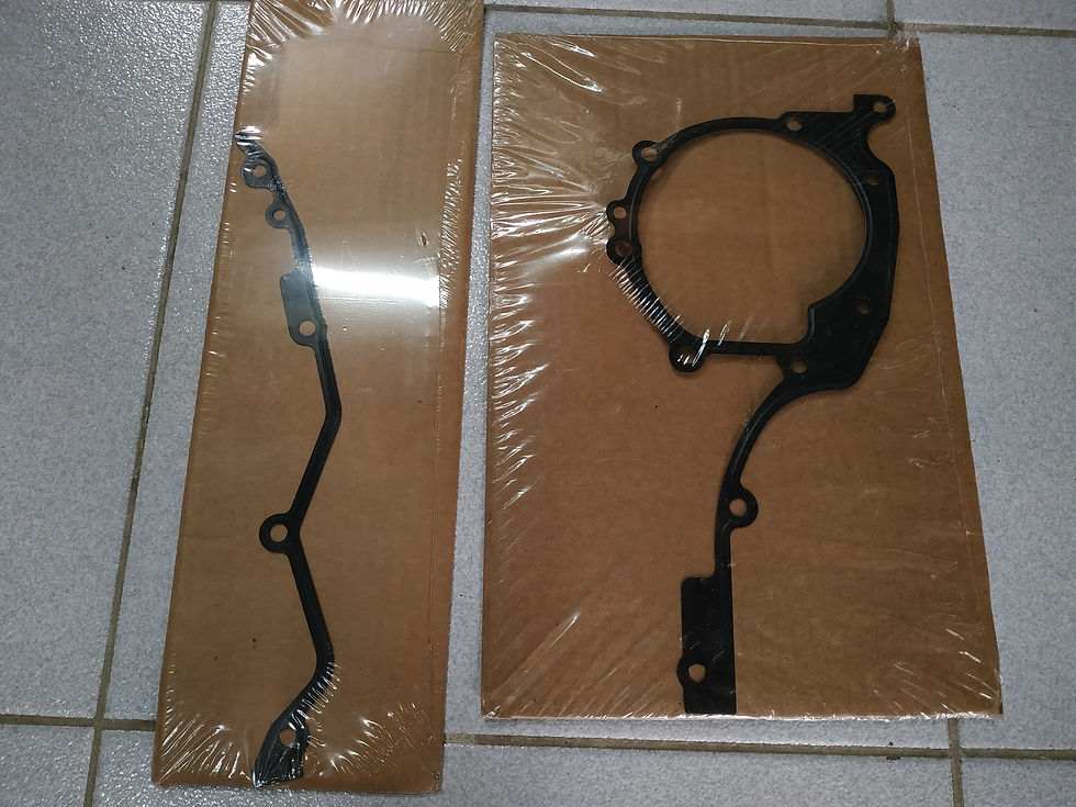 BMW E36-E39-E38-Z3 lower chain case gaskets NEW GENUINE 11141740846 11141740843