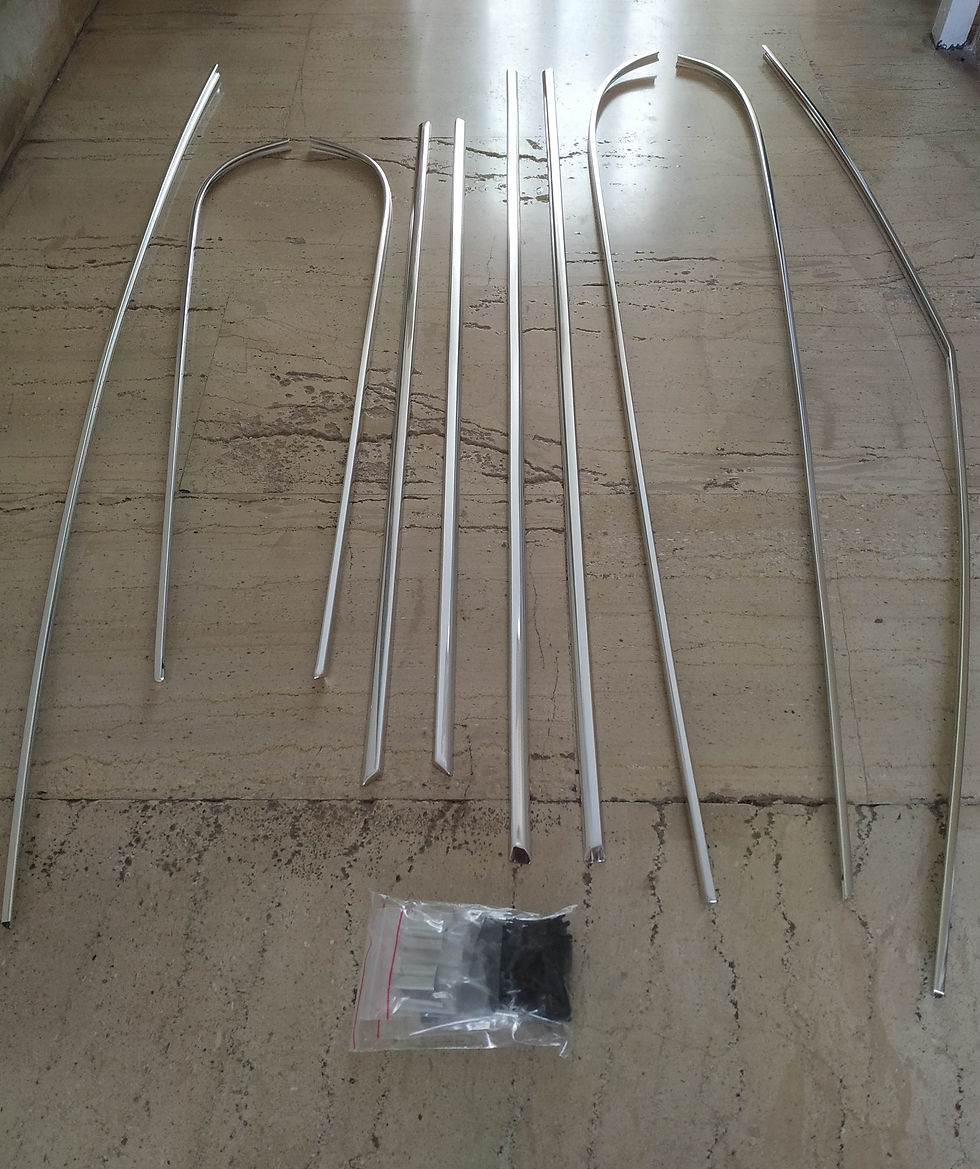 BMW E10 Decorative upper trims molding beltline chrom hardware !NEW! 51136454184