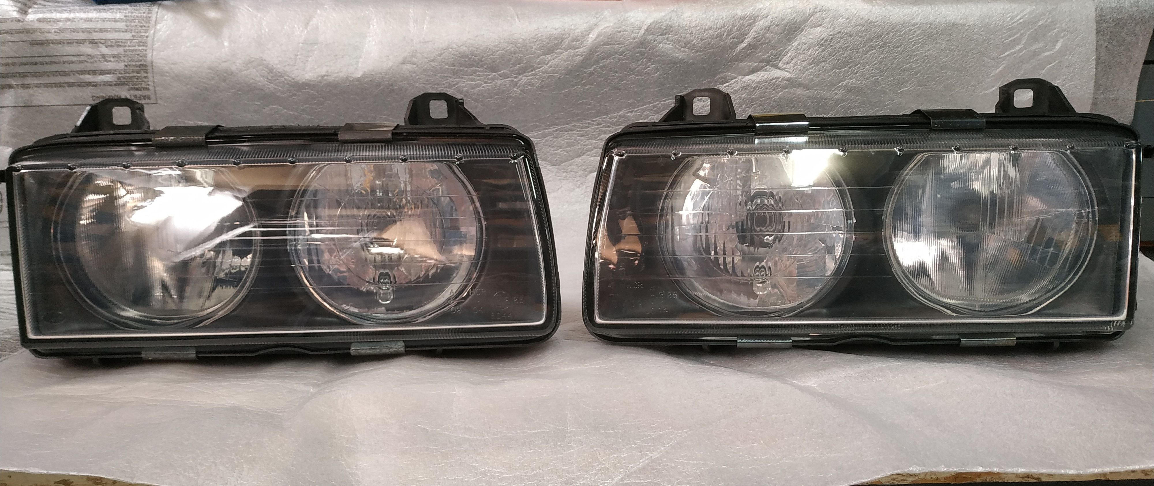 BMW E36 headlights L+R Euro ZKW !NEW! OEM 63128363495 63128363496